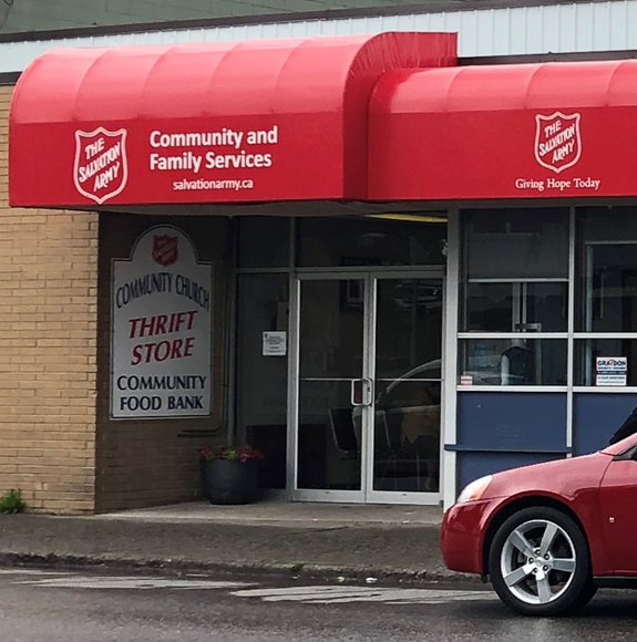 Thrift store entrance